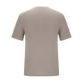 thumbnail image 6 of Jalioing Mens Summer Tops Business Casual Short Sleeve Crew Neck Collarless Shirts Ribbed Plain Work T Shirt, 6 of 7