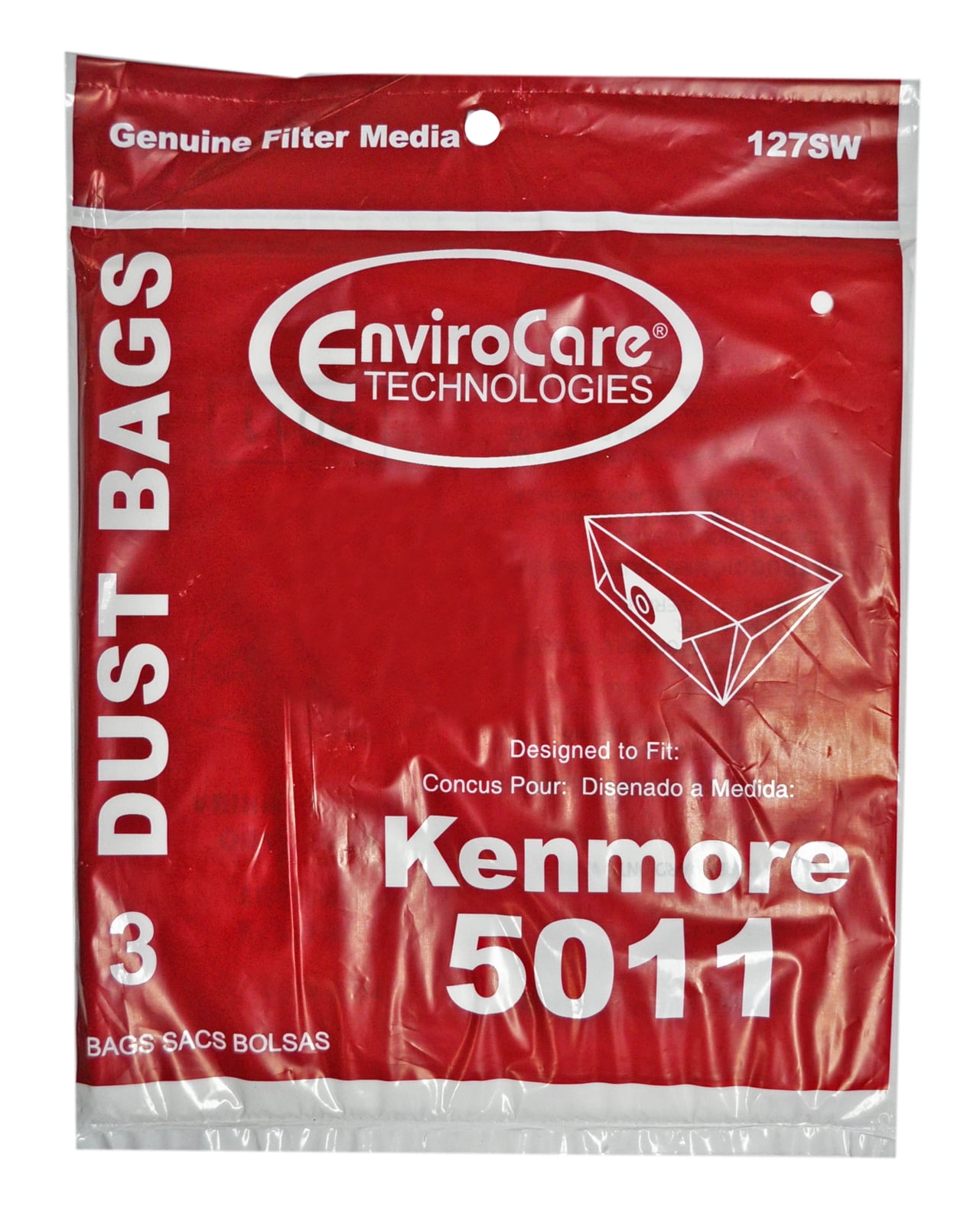 EnviroCare Vacuum Cleaner Bags Designed to Fit Kenmore 5011 Canister (3