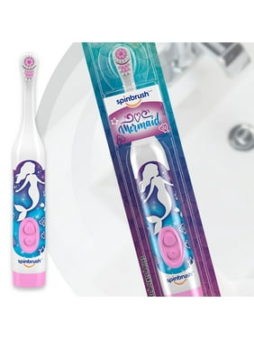 Spinbrush Mermaid Kids Battery-Powered Electric Toothbrush, Soft Bristles