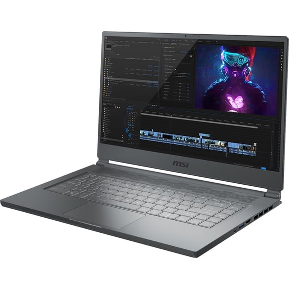 Pre-Owned MSI Stealth 15M 15.6" Full HD Gaming Laptop, Intel Core i7 i7-1185G7, 16GB RAM, NVIDIA GeForce RTX 2060 Max-Q 6 GB, 1TB SSD, Windows 10 Home, Carbon Gray, A11SEK-033
