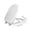 White, variant on Premium Soft Vinyl Toilet Seat with Silent Closure & Foam Cushioning | Durable Plastic, Easy to Clean, Secure Fit, Modern Design