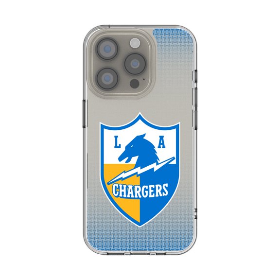 Los Angeles Chargers Linen Logo iPhone Clear Case