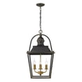 thumbnail image 2 of Golden Lighting Christoff 4-light Pendant in Antique Black Iron, 2 of 2