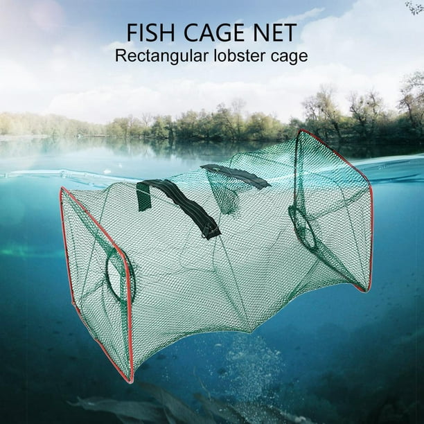 Peggybuy Fishing Net Cage Catcher Trap For Crab Fish Shrimp Portable Mesh Tackle Other