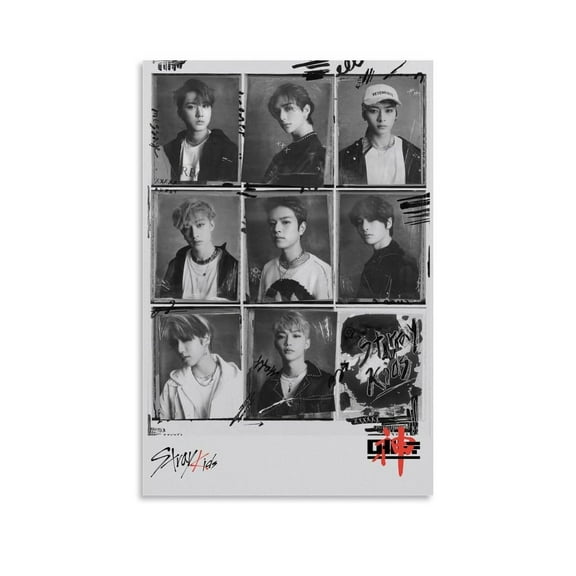 Stray Kids Skz Kpop Canvas Art Painting - Wall Poster Decor for Bedroom & Gym