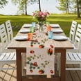 thumbnail image 4 of Table Runners 70 Inches Long Dress Scarves, Ladybugs Eucalyptus Leaves Farmhouse Coffee/Dining/Kitchen Table Decor, Holiday Table Runner, Spring Botanical Vintage 13x70 Inch, 4 of 9