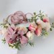 thumbnail image 4 of Diadema con corona de flores grande de estilo bohemio, diadema exquisita con flores de lirio para playa, 4 of 6