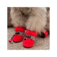 thumbnail image 3 of Lavaport 4pcs Dog Rain Boots Waterproof Paw Protectors Adjustable Straps Shoes, 3 of 4