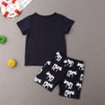 thumbnail image 4 of Summer Toddler Kids Boy Dinosaur Pattern T Shirt+Short Pants Trousers Clothing Set, 4 of 6