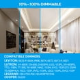 thumbnail image 2 of TorchStar Dimmable LED MR16 GU10 Base Light Bulb, 6.5W (50W Equivalent), 500lm, 4000K Cool White, Pack of 6, 2 of 7