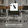 thumbnail image 3 of Vinsetto Tabouret de Salon en Cuir PU Gris à Hauteur Réglable avec Rotation à 360° et 5 Roues - Idéal pour Barbiers, Tatoueurs, Esthéticiens, Architectes - Plage de Hauteur de 19 à 25,25 Pouces, Diamètre de 16,5 Pouces, 3 of 7