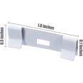 thumbnail image 2 of Vertical Blind Repair Vane Savers - Blind Repair Clips White, 2 of 4