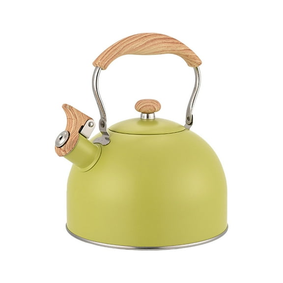 deevoka Whistling Kettle Portable with Handle 2.5L Tea Pot for Camping Kitchen Parties