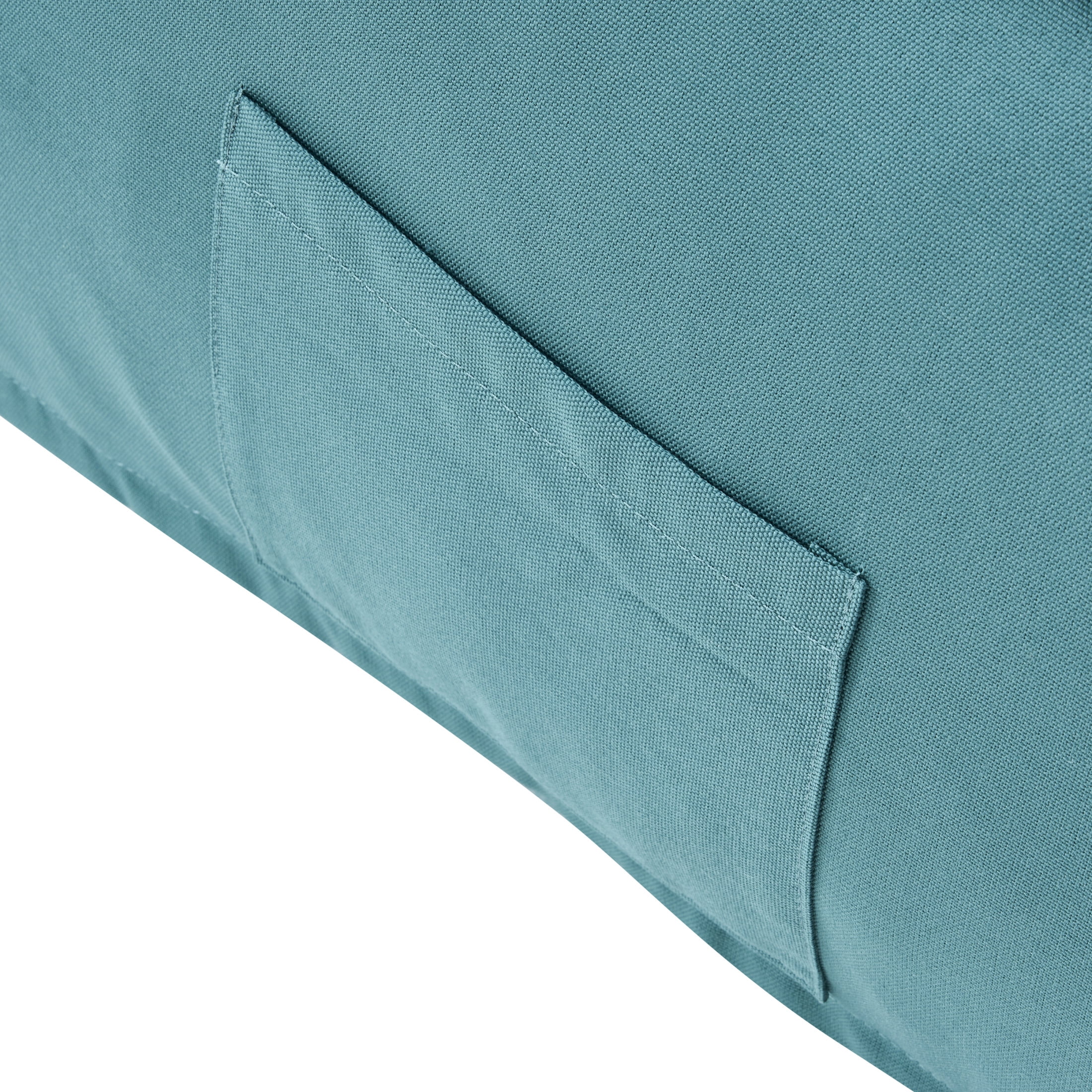 Christopher Knight Home 48" Outdoor Bean Bag Lounge Chair, Plush Foam Filled, Patio Garden Seating, Teal