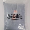 thumbnail image 5 of Von Dutch Unisex Hoodie Embroidered Cheetah Logo Fleece Pullover Sweatshirt (Large, Dirty Blue), 5 of 5