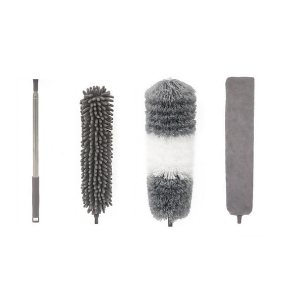 Specollect Clearance 2Pcs Retractable Microfiber Feather Duster with Extendable Pole and Bendable Head, Telescoping Duster for Cleaning Ceiling, Fan, Furniture