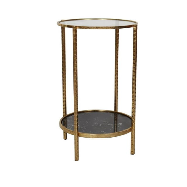 Mesa Lateral Kessa Muebles Danum Dorado 45 x 72 x 45 cm
