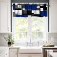 thumbnail image 4 of Lime Green Valance Curtain Light Fresh Modern Abstract Geometric Rod Pocket Valance Window Treatments Short Curtains for Kitchen Bathroom Farmhouse Living Room Bedroom Decor 54x18inch, 4 of 6
