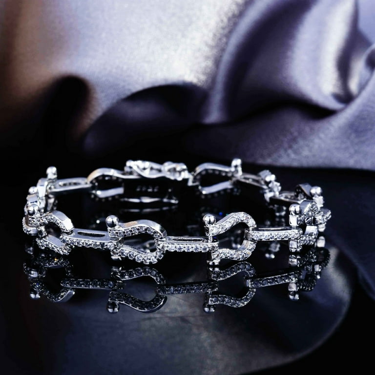 Horseshoe diamond bracelet online