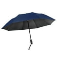 thumbnail image 3 of Folding Umbrella with Fan Strong Compact Umbrella for Trips Climbing Walking Navy, 3 of 8