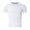White, variant on TIEVOSA Male Sports Quick Drying Tshirt High Stretch Fitness Sportswear