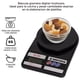 thumbnail image 2 of Bascula De Cocina Digital Para Alimentos Con Pantalla Lcd Precisa Pesa De Alimentos Base Plástica Portatil Bascula Gramera Digital Con Sensor Calibrador Pesa Joyas (NEGRO), 2 of 8