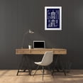 thumbnail image 3 of Buhlmann, J. 11x14 White Modern Wood Framed Museum Art Print Titled - Domical Vaulting of the Renaissance (Blueprint), 3 of 4