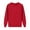 Red, variant on Sweatshirt for Women Ladies Autumn Winter Crew Neck Solid Color Fit for Womens Pullover Sweatshirt Yellow L