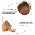 thumbnail image 3 of Bolso de cuero del sostenedor de la bolsa del estuche de la pluma de la cremallera, bolso cosmético del maquillaje del viaje pequeño, bolsa del lápiz, 17*5*4.5cm, 3 of 5