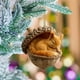 thumbnail image 4 of Adorno de árbol de Navidad acrílico plano 2D con agujero | Diseño de piña caprichoso | Decoración navideña para coche y hogar | Colgante de árbol festivo con aro para colgar, 4 of 5