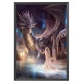 thumbnail image 1 of Cuadros Decorativos Kit de bordado completo de 11 quilates DIY Dragon Girl impreso punto de cruz costura artesanal Tmvgtek embutido en tela, 1 of 9