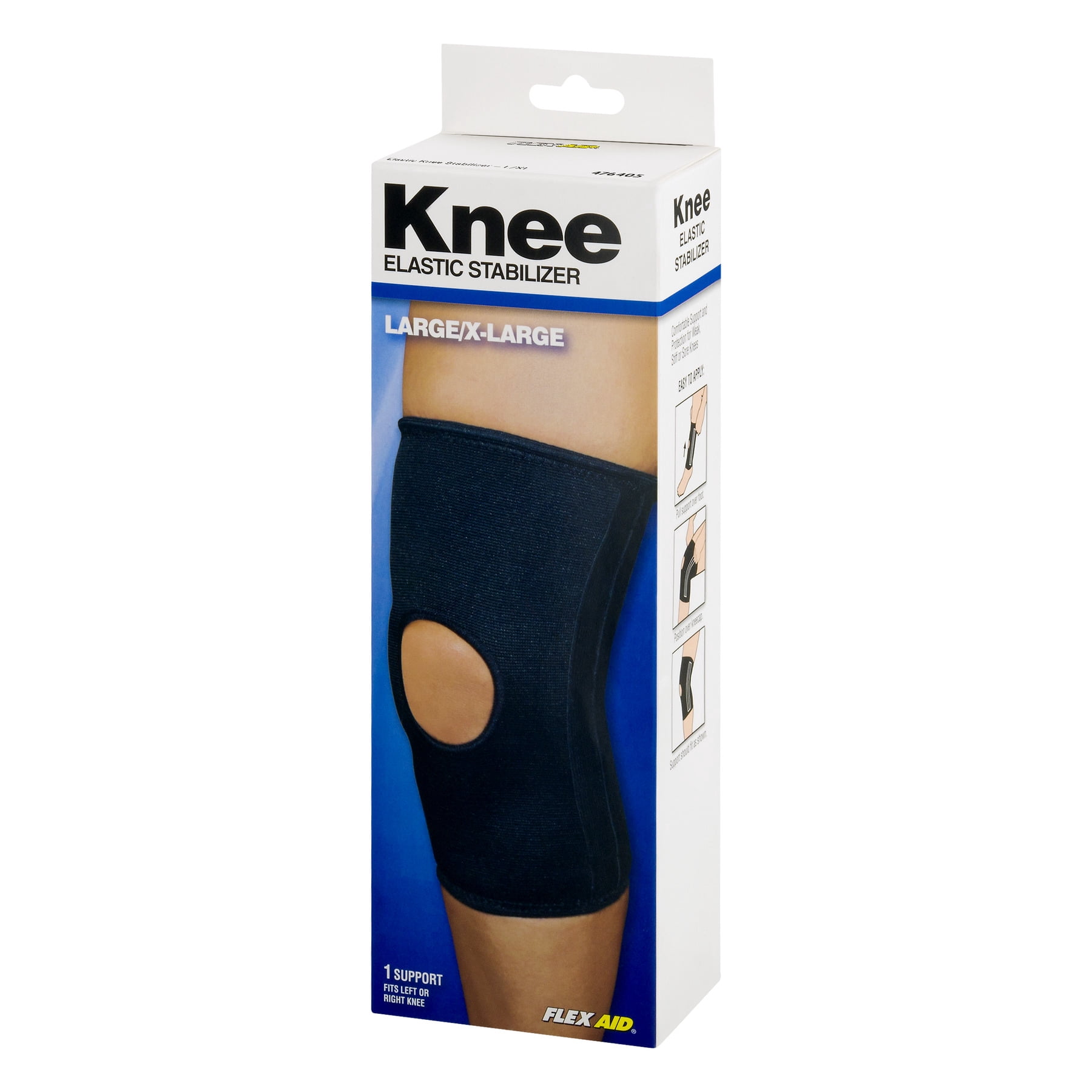 Flex Aid Elastic Knee Stabilizer, Large/X-Large