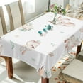 thumbnail image 4 of GZHJMY Easter Rabbit Tablecloth, Rectangle Waterproof Washable Polyester Table Cover for Picnic Dinner Holiday Party Decor, 54 x 72 Inch, 4 of 7