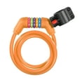 thumbnail image 3 of Uxcell 1.2M Bike Lock Cable, 5 Digit Resettable Combination Anti Theft for Motorcycles and Bicycles, Orange, 3 of 5