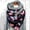 Pink, variant on Women's Scarf Warm Windproof Fashion Printed Double Layer Buckle Winter Wrap Scarf Neck Warm