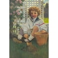 thumbnail image 2 of Jessie Willcox Smith 11x14 Gold Ornate Wood Frame and Double Matted Museum Art Print Titled - The Little Gardener (Portrait of Edward Morris Davis IIi).Tif”, 2 of 4