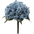thumbnail image 1 of Flores artificiales para boda, flores falsas, ramo de hortensias de imitación, arreglos florales para bricolaje, decoración del hogar y el jardín, 1 paquete, 1 of 6