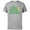 Athletic Heather, variant on Star Wars Yoda Think Green Always St. Patrick’s Day - Short Sleeve Cotton T-Shirt for Adults - Customized-Black