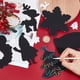 thumbnail image 3 of Juego de 24 piezas de papel para rascar de arcoíris navideño de 12 estilos, papel mágico negro para rascar, suministros para manualidades, decoración colgante, lápiz de madera, 3 of 7