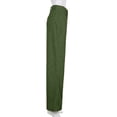 thumbnail image 5 of Puntoco Womens Plus Size Pants Clearance Zipper Fly Full-Length Pocket Cargo Jeans Green, 5 of 9
