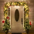 thumbnail image 2 of Clearance! Christmas Stairs Decoration Rattan Flowers Rattan Christmas Tree Festival Decorations Door Decoration, 2 of 4