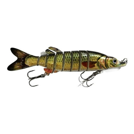 QZ Nine-section lure fish plastic hard bait fake bait 130mm17g flexible swimming posture simulation fish bait pike fake bait