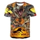 thumbnail image 1 of 2023 verano Jurassic World Dominion camisetas niños dibujos animados niños niñas estampado camisetas niños moda Casual Tops camisetas 1-14 Y6T Gao Jinjia LED, 1 of 2