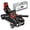 Black, variant on XiHuaZhaoChen Low Profile Hydraulic Floor Jack,1.5 Ton (3000 lbs) Steel Trolley Service Jack with Swivel Casters,Overload Protection,and Safety Valve for Garage and Vehicle Maintenance,Red