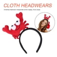 thumbnail image 3 of 2Pcs Cloth Crayfish Hairhoops Adorable Headwears for Kids (Lobster+Crab, Red), 3 of 8