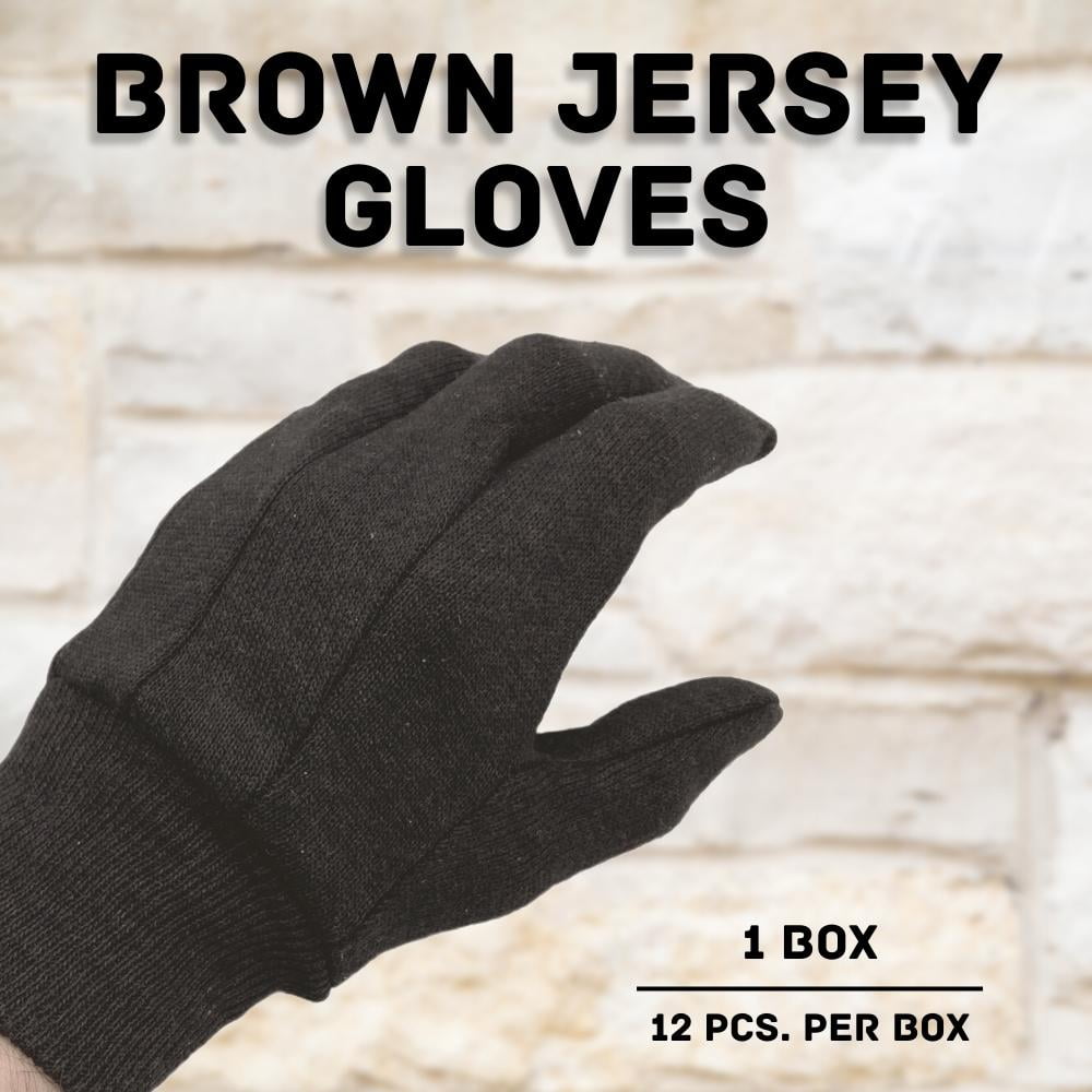 Brown cotton 2024 work gloves