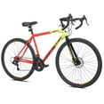 thumbnail image 2 of Kent 700c Dirt Runner Men's Gravel Bike, 14 Speed, Neon Red / Orange, 2 of 8
