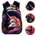 thumbnail image 3 of Lightweight Backpack Unicorn School Bag Travel Laptop Daypack for Men Women Casual Rucksack, 3 of 6