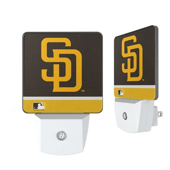 San Diego Padres Primary Logo Stripe Design Nightlight 2-Pack