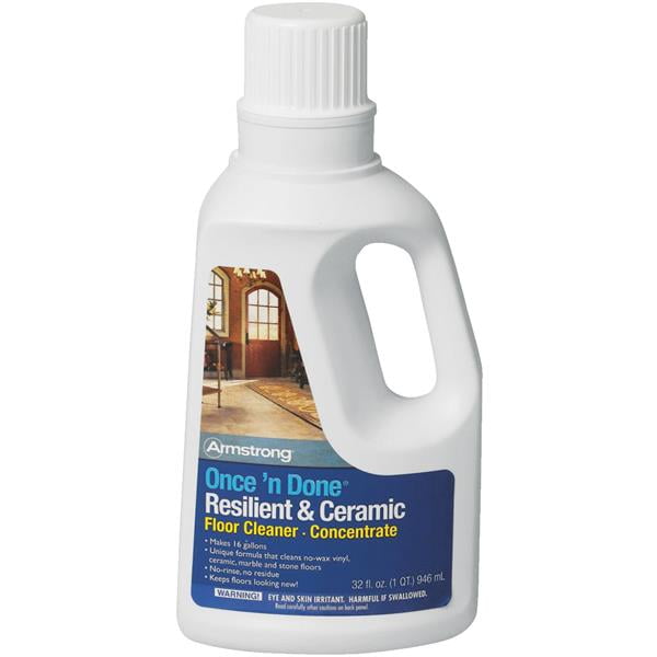 Armstrong Once and Done Resilient & Ceramic Floor Cleaner Concentrate 32oz